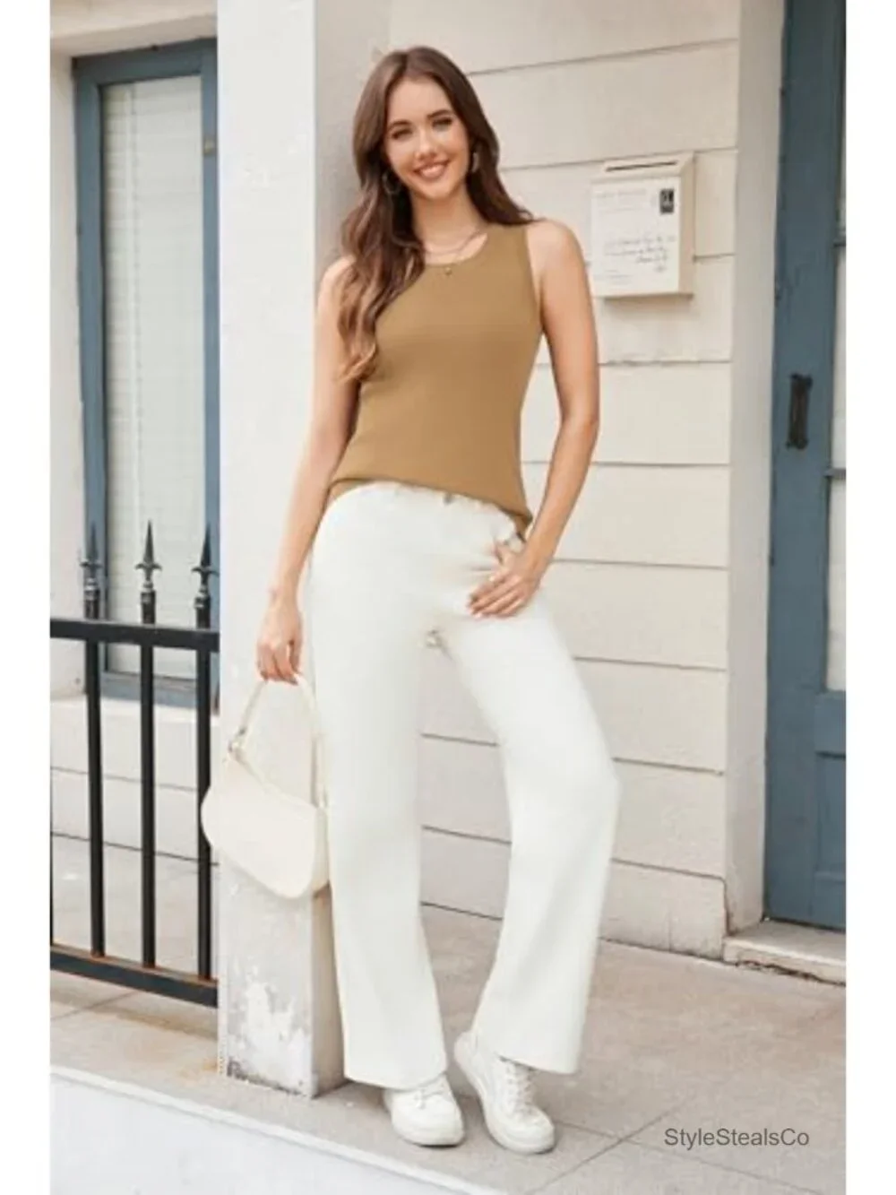 Sleeveless Sweater Vest Lightweight Knit Non See Through Business Casual Tank - Picture 4 of 6